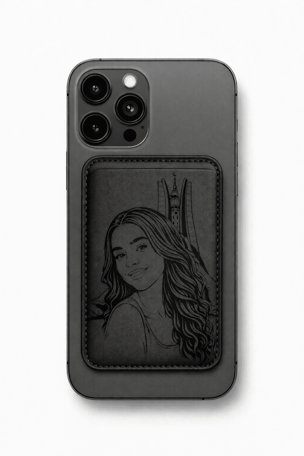 Porte-carte personnalisable – Anneau MagSafe inclus — visuel 1