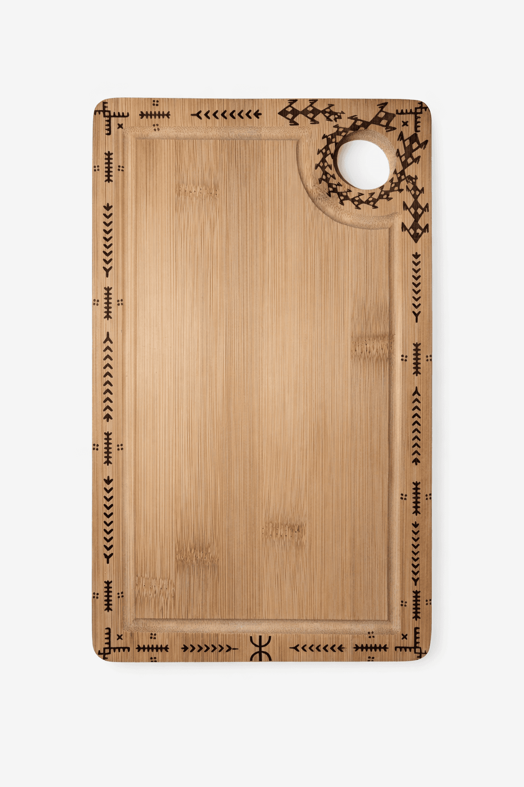 Planche à Découper en Bambou – Édition Spéciale Yennayer 2026 | Symboles Amazighs — visuel 1